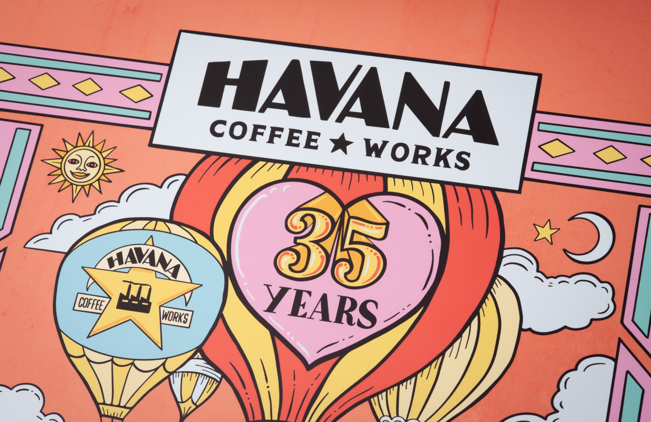 Bold and Durable: Havana Coffee Works Celebrates 35 Years with Custom Posters