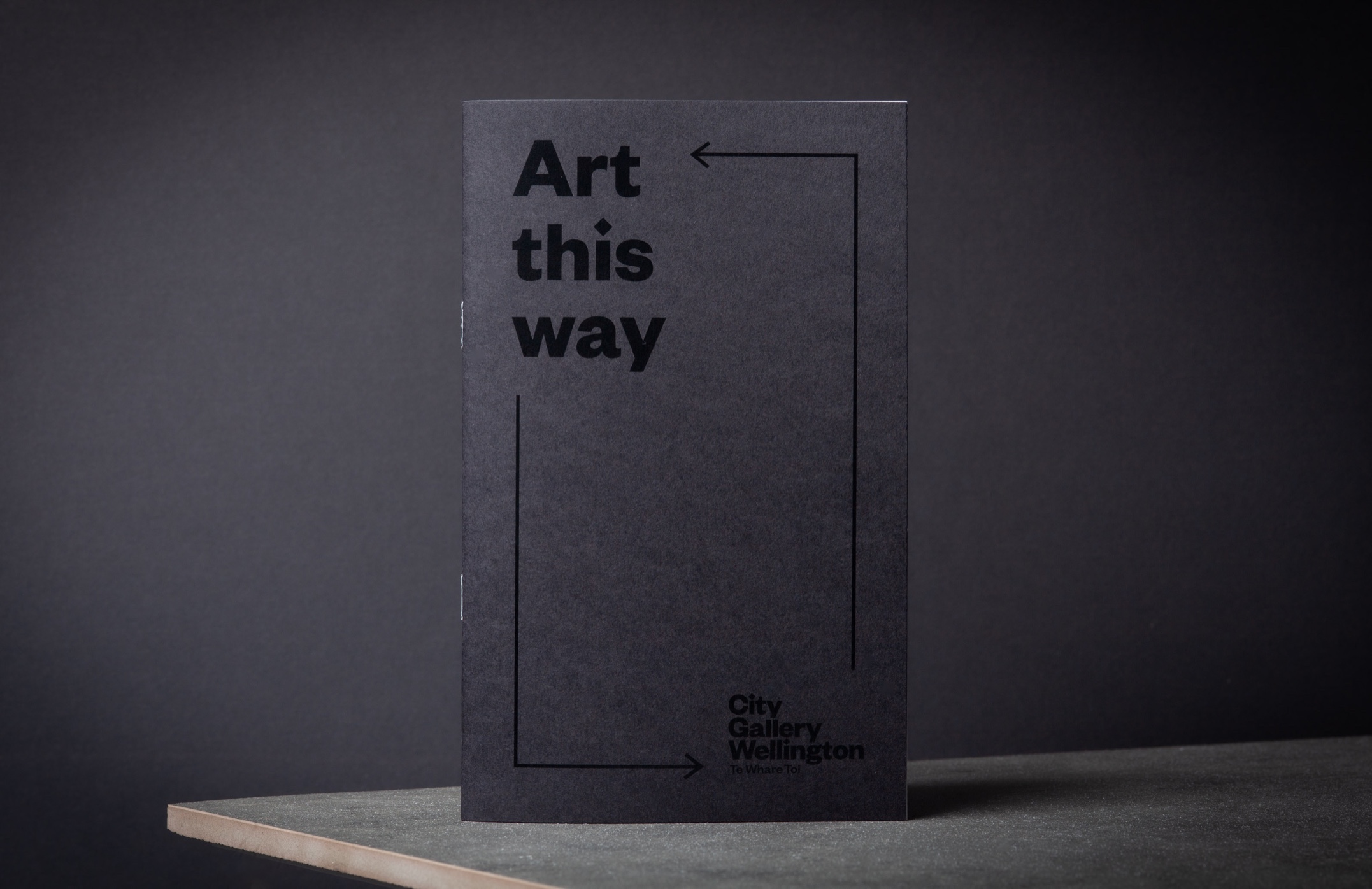 Subtle Impact: Black-on-Black Notebooks for City Gallery Wellington