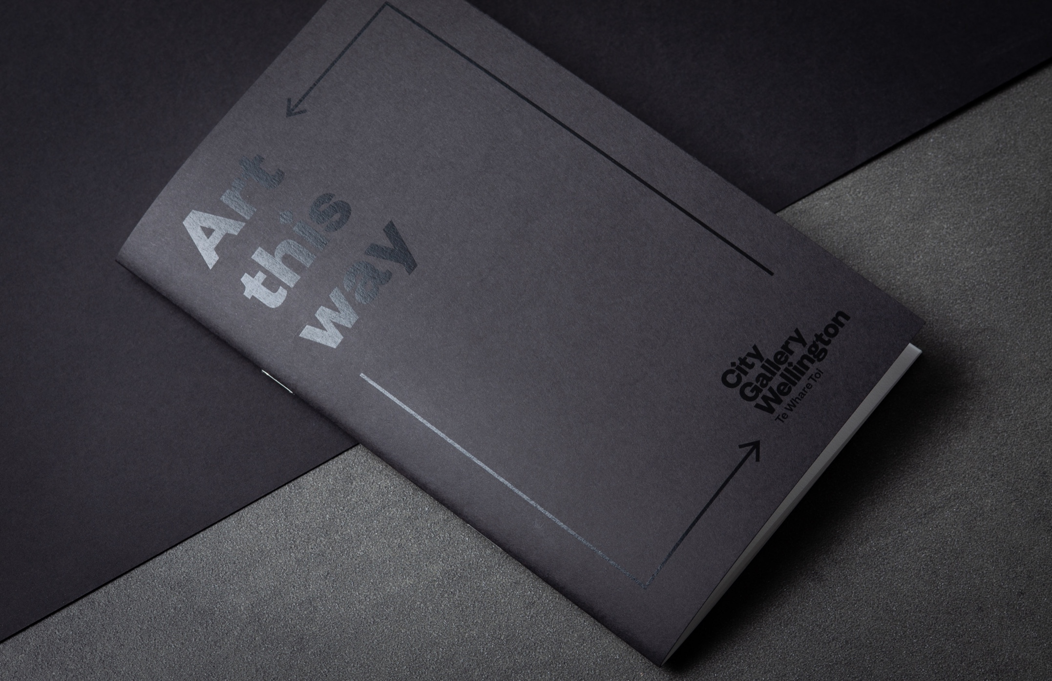 Subtle Impact: Black-on-Black Notebooks for City Gallery Wellington