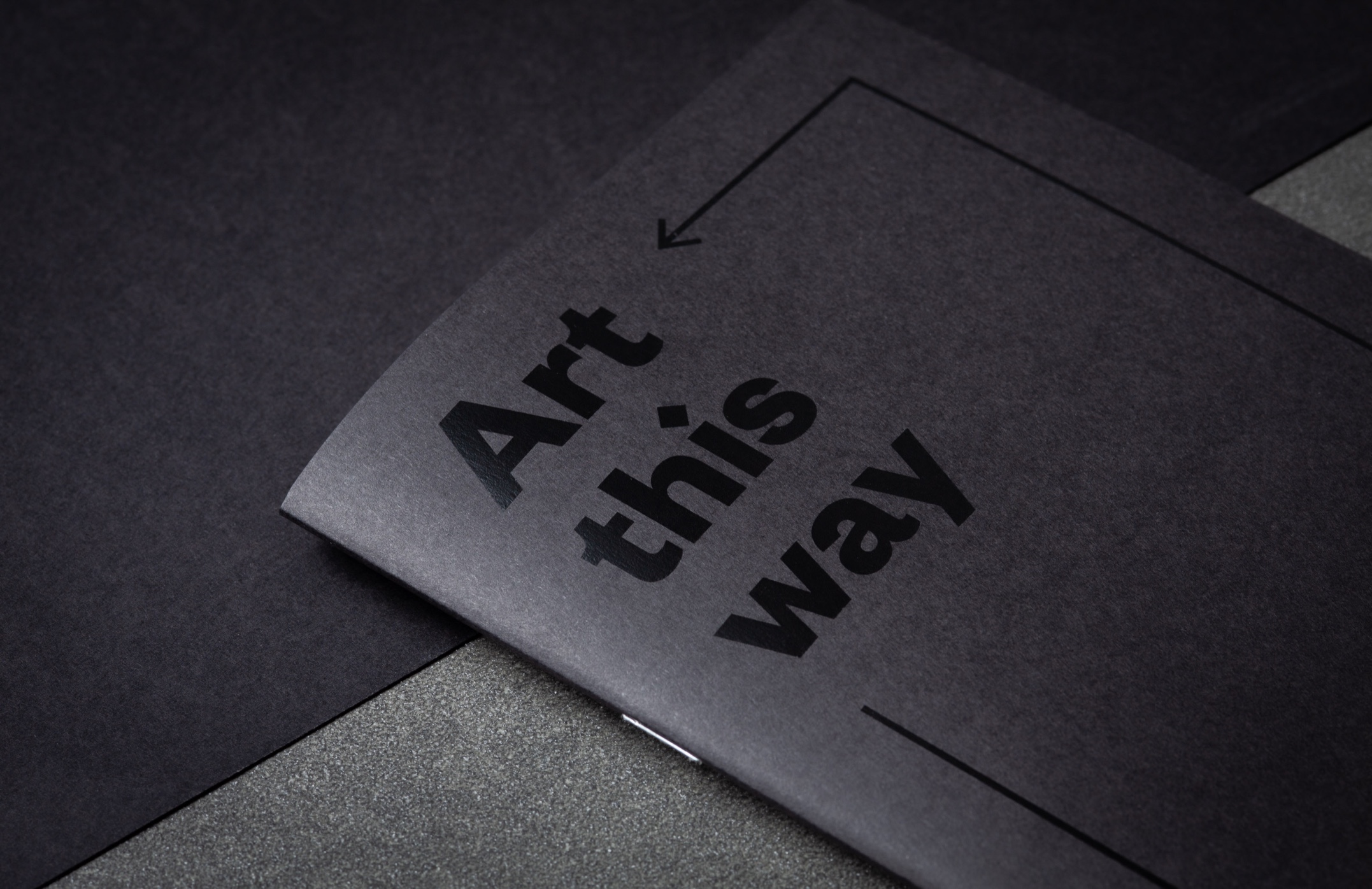 Subtle Impact: Black-on-Black Notebooks for City Gallery Wellington