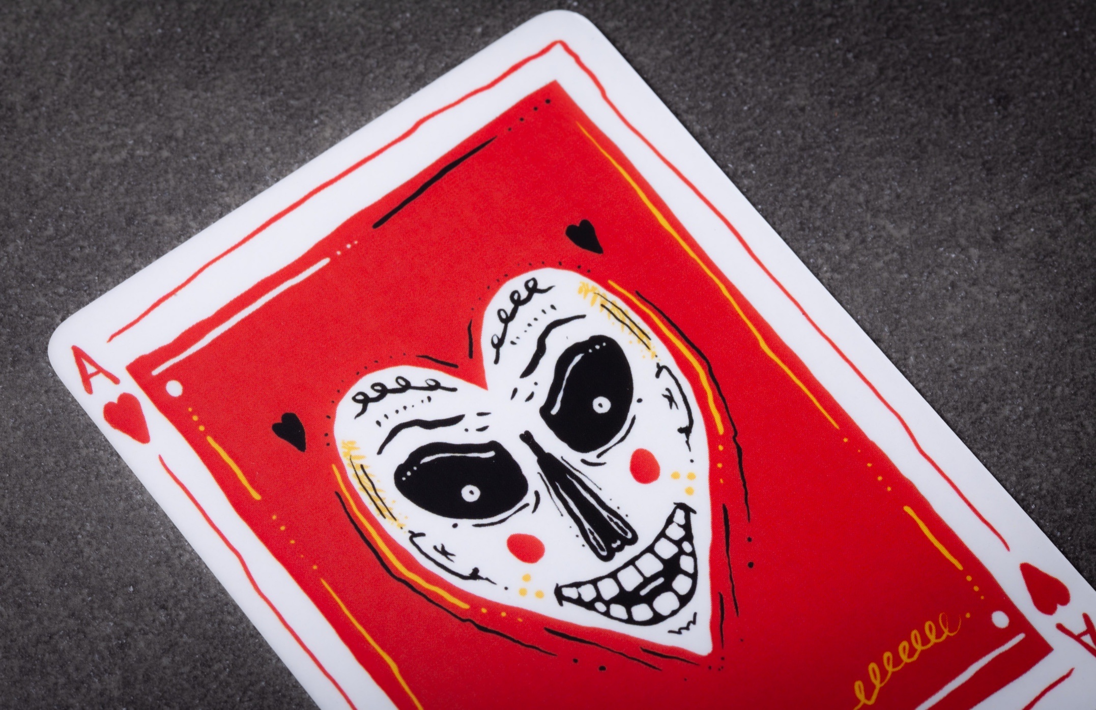 Custom printed playing cards with matte lamination and diecut round corners for Kingsley Attwood, printed in Wellington by Colourcraft.
Custom printed playing cards with matte lamination and diecut round corners for Kingsley Attwood, printed in Wellington by Colourcraft.