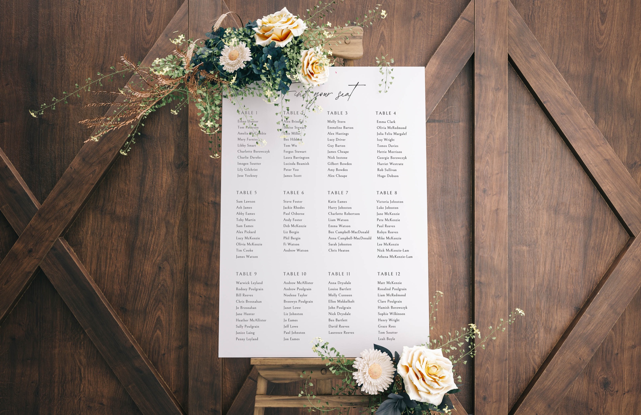 Custom wedding panels: Printed with thought and care